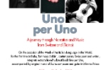 Poster for a narrative guitar concert © “Uno per Uno”